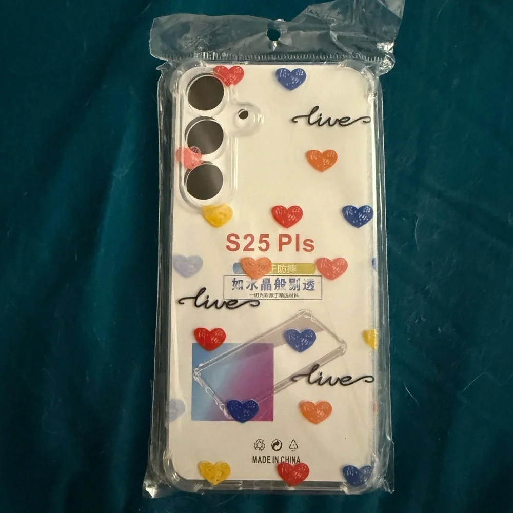 Galaxy S25 Plus Heart Phone Bumper Case NIB